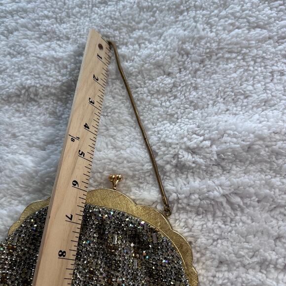 L'Etoile by Pam Vintage Evening Bag Rhinestone Purse Austrian Crystals 50's rare - Picture 7 of 10